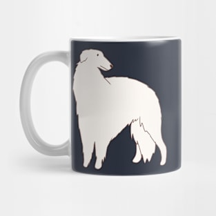 borzoi dog illustration Mug